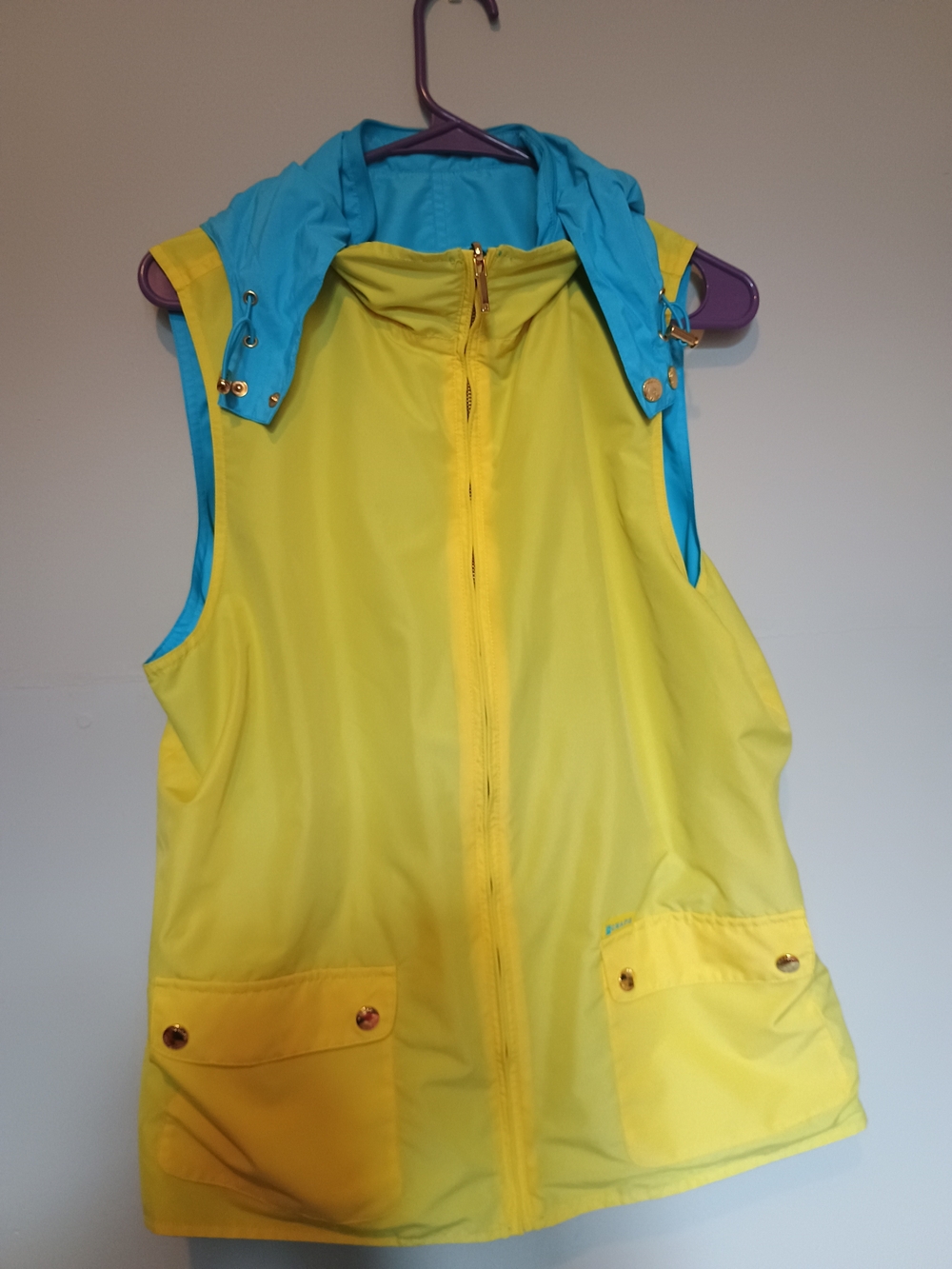 Chaps Reversible Yellow/Blue Vest